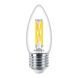 BEC LED Philips, soclu E27, putere 3.4W, forma lumanare, lumina alb calda, alimentare 220 - 240 V, "000008719514324237" (timbru 