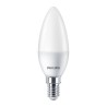 BEC LED Philips, soclu E14, putere 5W, forma lumanare, lumina alb calda, alimentare 220 - 240 V, "000008719514313446" (timbru ve