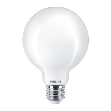 BEC LED Philips, soclu E27, putere 7W, forma sferic, lumina alb calda, alimentare 220 - 240 V, "000008718699764692" (timbru verd