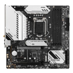 PLACA de BAZA MSI "B560M MORTAR WIFI", skt LGA 1200, ATX, Intel B560, 4 x DDR4, max. 128 GB, 6 x SATA, 2 x M.2, 7.1, "B560M MORT