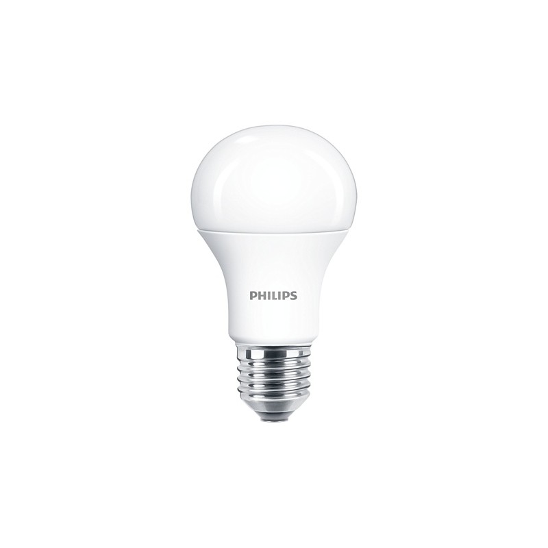 SET 2 becuri LED Philips, soclu E27, putere 10W, forma oval, lumina alb rece, alimentare 220 - 240 V, "000008718699770303" (timb