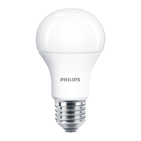 SET 2 becuri LED Philips, soclu E27, putere 10W, forma oval, lumina alb rece, alimentare 220 - 240 V, "000008718699770303" (timb