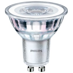 SET 3 becuri LED Philips, soclu GU10, putere 4.6W, forma spot, lumina alb rece, alimentare 220 - 240 V, "000008718699776312" (ti
