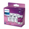 SET 3 becuri LED Philips, soclu GU10, putere 4.6W, forma spot, lumina alb rece, alimentare 220 - 240 V, "000008718699776312" (ti