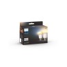 SET 2 becuri smart LED Philips, soclu E27, putere 6 W, forma oval, lumina alb calda, alb rece, alimentare 220 - 240 V, "00000871