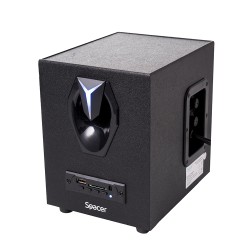 BOXE SPACER Gaming 2.1, RMS: 14W (2 x 3W + 8W), bluetooth, telecomanda wireless, control volum, bass, subwoofer lemn MDF, 220V a