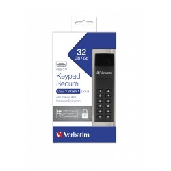 MEMORII USB Verbatim VER 49430 KEYPAD SECURE USB 3.1 G1 DRIVE, "49430" (timbru verde 0.03 lei)