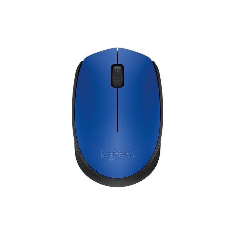 MOUSE LOGITECH, "M171", PC sau NB, wireless, 2.4GHz, optic, 1000 dpi, butoane/scroll 3/1, , albastru, "910-004640" (timbru verde