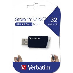 MEMORII USB Verbatim VERBATIM 49307 USB CLICK 32GB BLACK, "49307" (timbru verde 0.03 lei)