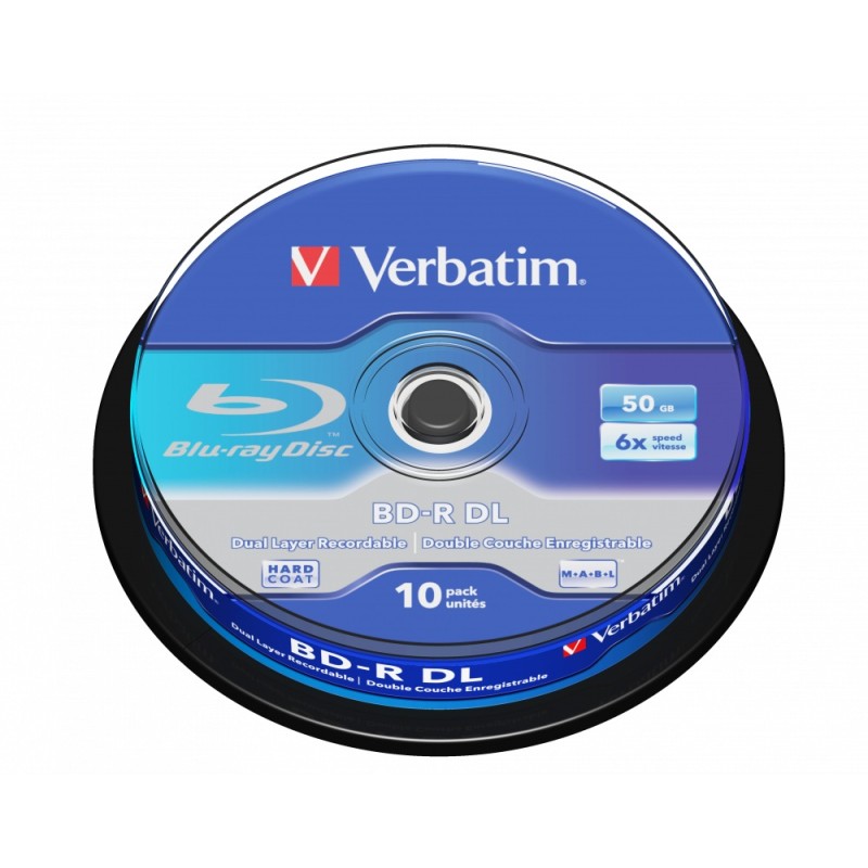 BLANCURI  Verbatim BD-R VERBATIM DL 6X 50GB WHITE BLUE 10SP, "43746"
