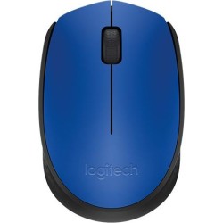 MOUSE LOGITECH, "M171", PC sau NB, wireless, 2.4GHz, optic, 1000 dpi, butoane/scroll 3/1, , albastru, "910-004640" (timbru verde