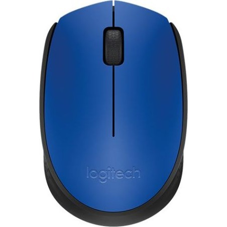 MOUSE LOGITECH, "M171", PC sau NB, wireless, 2.4GHz, optic, 1000 dpi, butoane/scroll 3/1, , albastru, "910-004640" (timbru verde