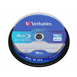 BLANCURI  Verbatim BD-R VERBATIM DL 6X 50GB WHITE BLUE 10SP, "43746"