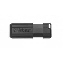 MEMORII USB Verbatim 2.0 PINSTRIPE 128GB BLACK, "49071" (timbru verde 0.03 lei)