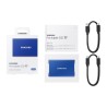 SSD. extern SAMSUNG T7, 1TB, USB 3.2 Type-C, R/W: 1050/1000 MB/s, albastru, "MU-PC1T0H/WW" (timbru verde 0.18 lei)