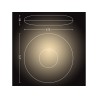Cher Hue ceiling lamp black PHILIPS "000008719514341173" (timbru verde 2.00 lei)