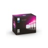 SET 3 becuri smart LED Philips, soclu E27, putere 9 W, forma oval, lumina multicolora, alimentare 220 - 240 V, "0000087195142915