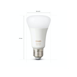 SET 2 becuri smart LED Philips, soclu E27, putere 9 W, forma oval, lumina multicolora, alimentare 220 - 240 V, "0000087195143283