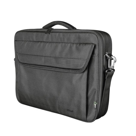 GEANTA TRUST, pt. notebook de max 15.6 inch, 1 compartiment, buzunar frontal, 475 g, poliester, negru, "TR-24189"