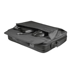 GEANTA TRUST, pt. notebook de max 15.6 inch, 1 compartiment, buzunar frontal, 475 g, poliester, negru, "TR-24189"