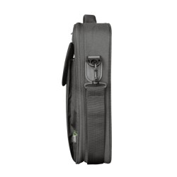 GEANTA TRUST, pt. notebook de max 15.6 inch, 1 compartiment, buzunar frontal, 475 g, poliester, negru, "TR-24189"