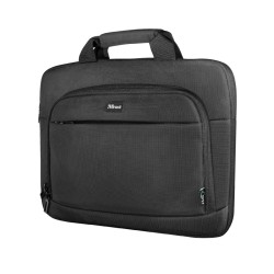 GEANTA TRUST, pt. notebook de max 14 inch, 1 compartiment, buzunar frontal, , poliester, negru, "TR-24394"