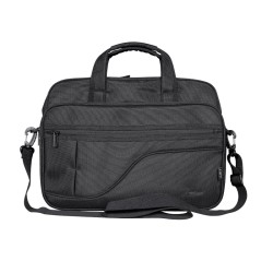 GEANTA TRUST, pt. notebook de max 17.3 inch, 1 compartiment, buzunar frontal x 2, , poliester, negru, "TR-24399"