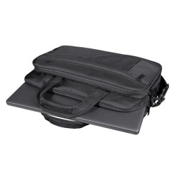 GEANTA TRUST, pt. notebook de max 17.3 inch, 1 compartiment, buzunar frontal x 2, , poliester, negru, "TR-24399"
