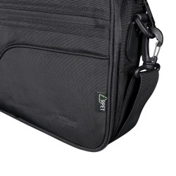 GEANTA TRUST, pt. notebook de max 17.3 inch, 1 compartiment, buzunar frontal x 2, , poliester, negru, "TR-24399"