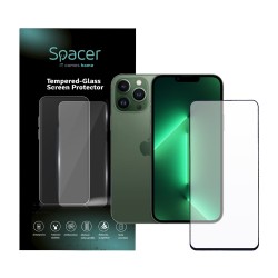 FOLIE STICLA  Spacer pentru Iphone 13 Pro Max, grosime 0.3mm, acoperire totala ecran, strat special anti-ulei si anti-amprenta, 