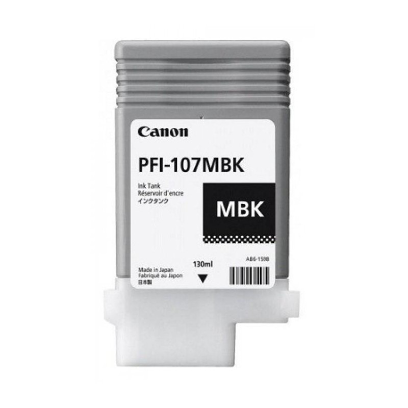 Cartus Cerneala Original Canon Matte Black, PFI-107MB, pentru IPF 670|680|685|770|780|785, , (timbru verde 0.15 lei),NOPP, "CF67