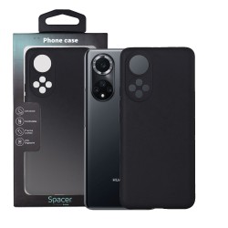 Husa Huawei telefon Nova 9, negru, tip back cover, material flexibil silicon + interior cu microfibra, "SPPC-HU-N9-SLK"
