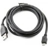 CABLU alimentare si date GEMBIRD, pt. smartphone, USB 2.0 (T) la Micro-USB 2.0 (T), 1m, black, "CCP-mUSB2-AMBM-1M" (timbru verde