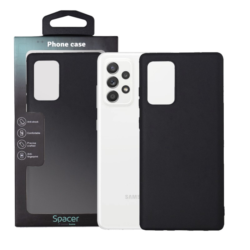 Husa Samsung Galaxy A52S Spacer, negru, grosime 1.5mm, material flexibil TPU "SPPC-SM-GX-A52S-TPU"