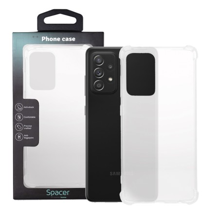 Husa Samsung Galaxy A52S Spacer, transparenta, grosime 1.5mm, protectie suplimentara antisoc la colturi, material flexibil TPU "