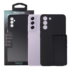 Husa Samsung Galaxy S21 FE Spacer, negru, grosime 1.5mm, material flexibil TPU "SPPC-SM-GX-S21FE-TPU"