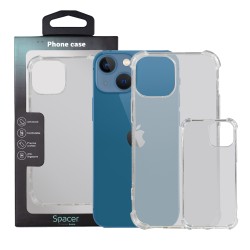 Husa Iphone 13 Mini Spacer, transparenta, grosime 1.5mm, protectie suplimentara antisoc la colturi, material flexibil TPU "SPPC-