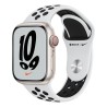 SMARTWATCH Apple Watch Nike S7 GPS, 41mm  Starlight Aluminium Case with Pure Platinum/Black Nike Sport Band "mkn33wb/a" (include