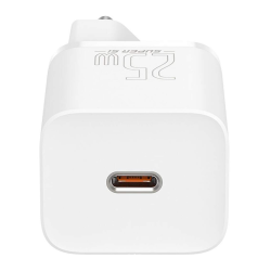 INCARCATOR retea Baseus Super Si, Quick Charge 25W, 1 x USB Type-C 5V/3A, alb "CCSP020102" (timbru verde 0.18 lei) - 69321726037