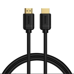 CABLU video Baseus HD Series, HDMI (T) la HDMI (T), rezolutie maxima 4K UHD (3840 x 2160) la 60 Hz, conectori auriti, 1m, negru 