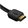 CABLU video Baseus HD Series, HDMI (T) la HDMI (T), rezolutie maxima 4K UHD (3840 x 2160) la 60 Hz, conectori auriti, 3m, negru 