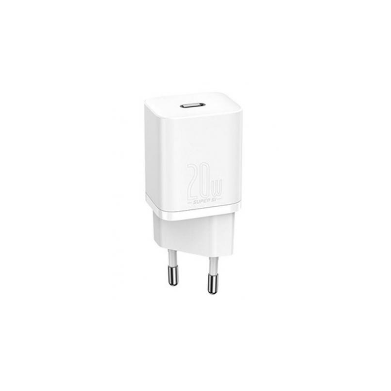 INCARCATOR retea Baseus Speed Mini, Quick Charge 20W, 1 x USB Type-C 5V/3.0A, alb "CCFS-SN02" (timbru verde 0.18 lei) - 69531562