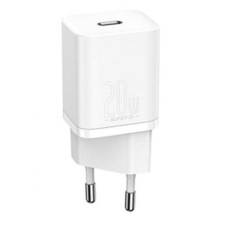 INCARCATOR retea Baseus Speed Mini, Quick Charge 20W, 1 x USB Type-C 5V/3.0A, alb "CCFS-SN02" (timbru verde 0.18 lei) - 69531562