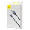 CABLU alimentare si date Baseus Crystal Shine, Fast Charging Data Cable pt. smartphone, USB la Lightning Iphone 2.4A, 1.2m, negr