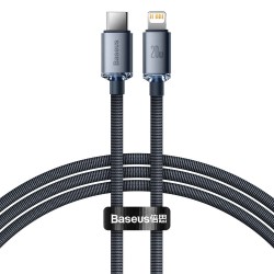 CABLU alimentare si date Baseus Crystal Shine, Fast Charging Data Cable pt. smartphone, USB Type-C la Lightning Iphone PD 20W, 1