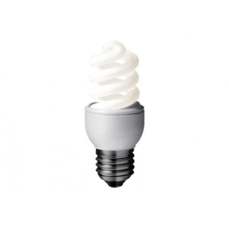 BEC fluorescent Panasonic, soclu E27, putere 8W, forma spirala, lumina alb rece, alimentare 220 - 240 V, "EFD8E65HD" (timbru ver