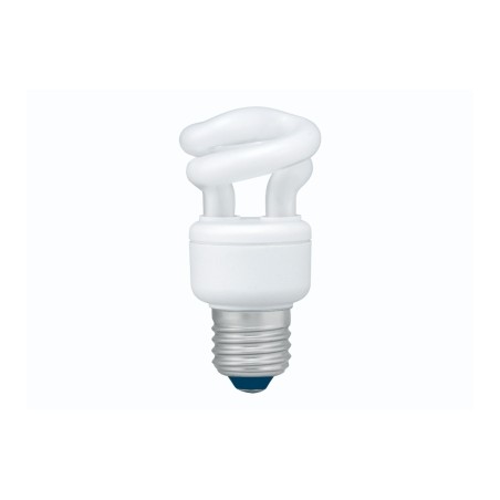 BEC fluorescent Panasonic, soclu E27, putere 8W, forma spirala, lumina alb rece, alimentare 220 - 240 V, "EFD8E65HD3E" (timbru v