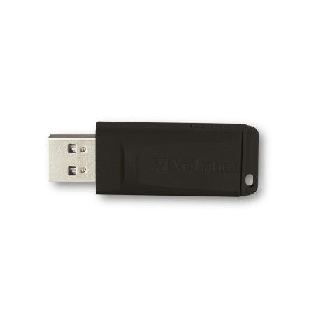 MEMORIE USB VERBATIM SLIDER, USB 2.0, 128GB BLK, "49328" (timbru verde 0.03 lei)