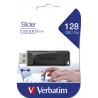 MEMORIE USB VERBATIM SLIDER, USB 2.0, 128GB BLK, "49328" (timbru verde 0.03 lei)