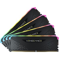 Memorie DDR Corsair DDR4 64 GB, frecventa 3200 MHz, 16 GB x 4 module, radiator, iluminare RGB, "CMG64GX4M4E3200C16"